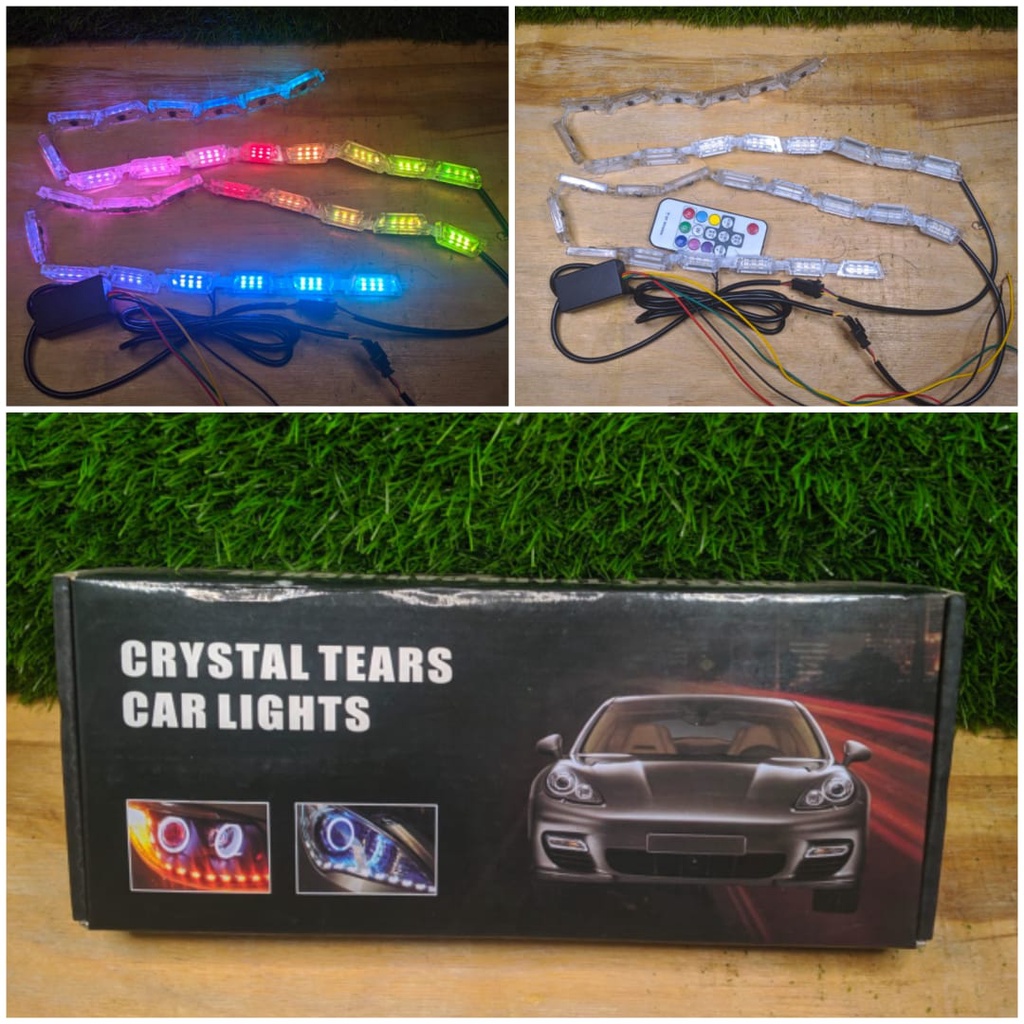 Led DRL Alis Crystal Tears 8 Warna RGB Welcome Light