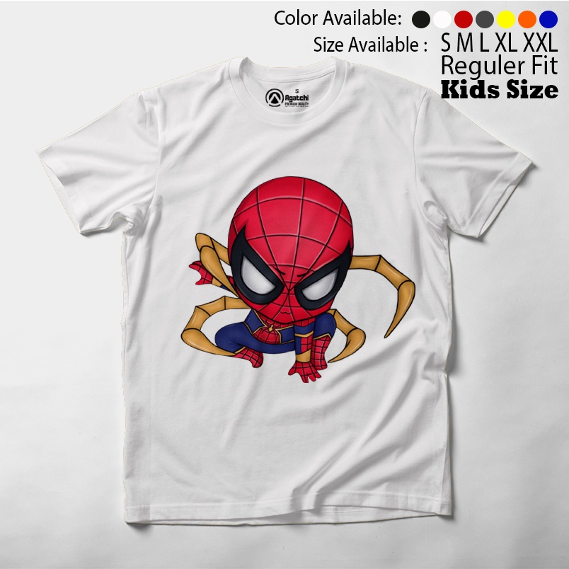 Baju Anak / Kaos Atasan Anak / Kids T Shirt Baby Marvel Chibi Kawaii Spiderman