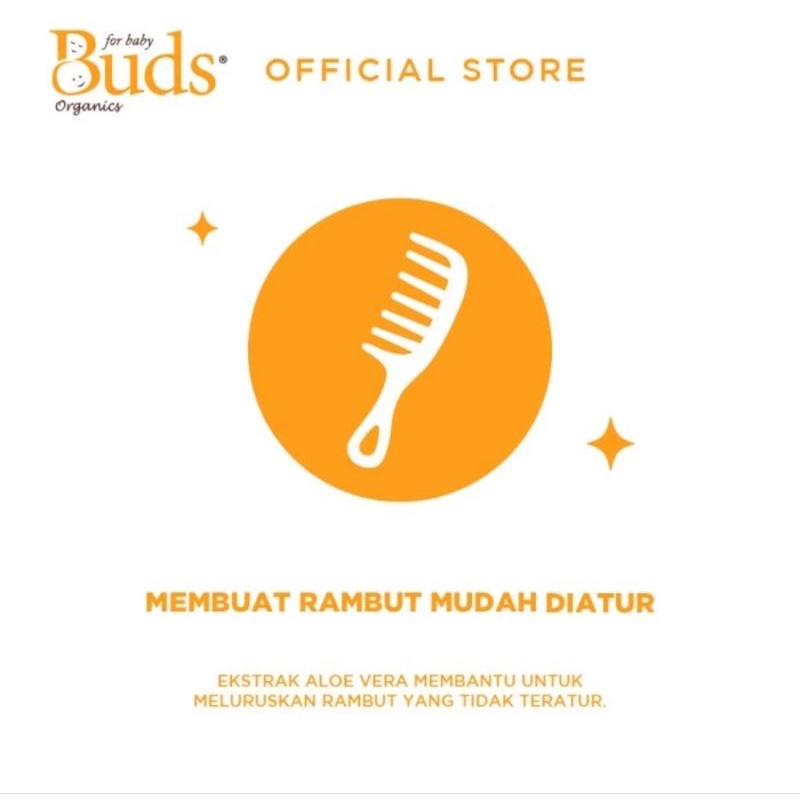 Buds Organics Conditioner For Kids 100 ml - Kondisioner Rambut Organik  Untuk Anak