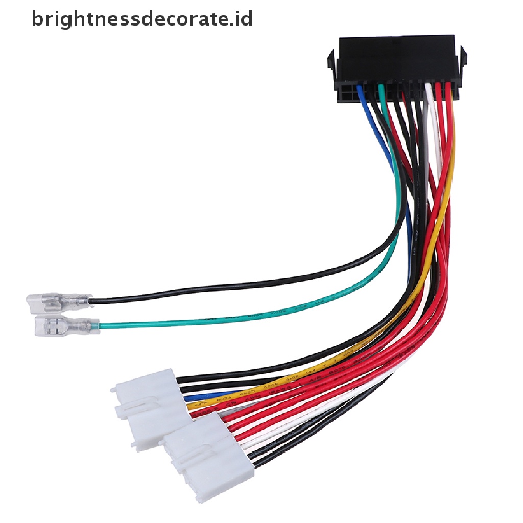 [birth] 20P ATX To 2 Port 6Pin AT PSU Converter Power Cable For Computer 286 386 486 586 [ID]