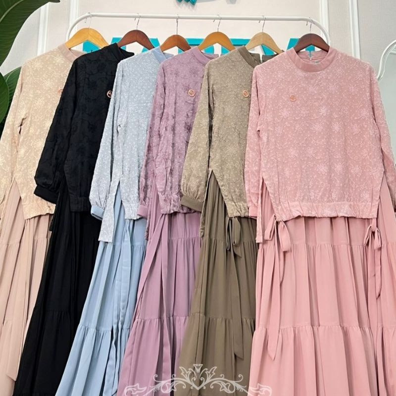 ABAYA KANIA DRESS GAMIS MURAH BY MAREVI