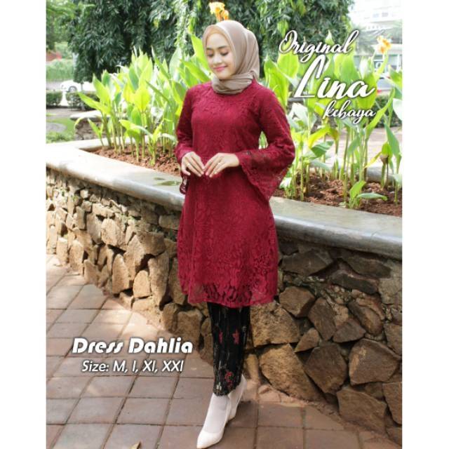 SET KEBAYA MODERN MUSLIM /KEBAYA MODERN LUNA / KEBAYA DRESS DAHLIA