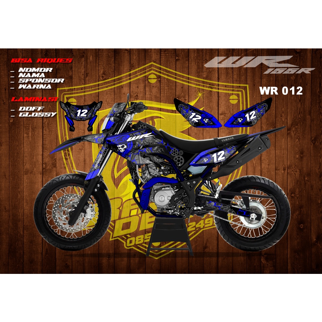 Decal Sticker WR 155 R Custom  Desain WR-012