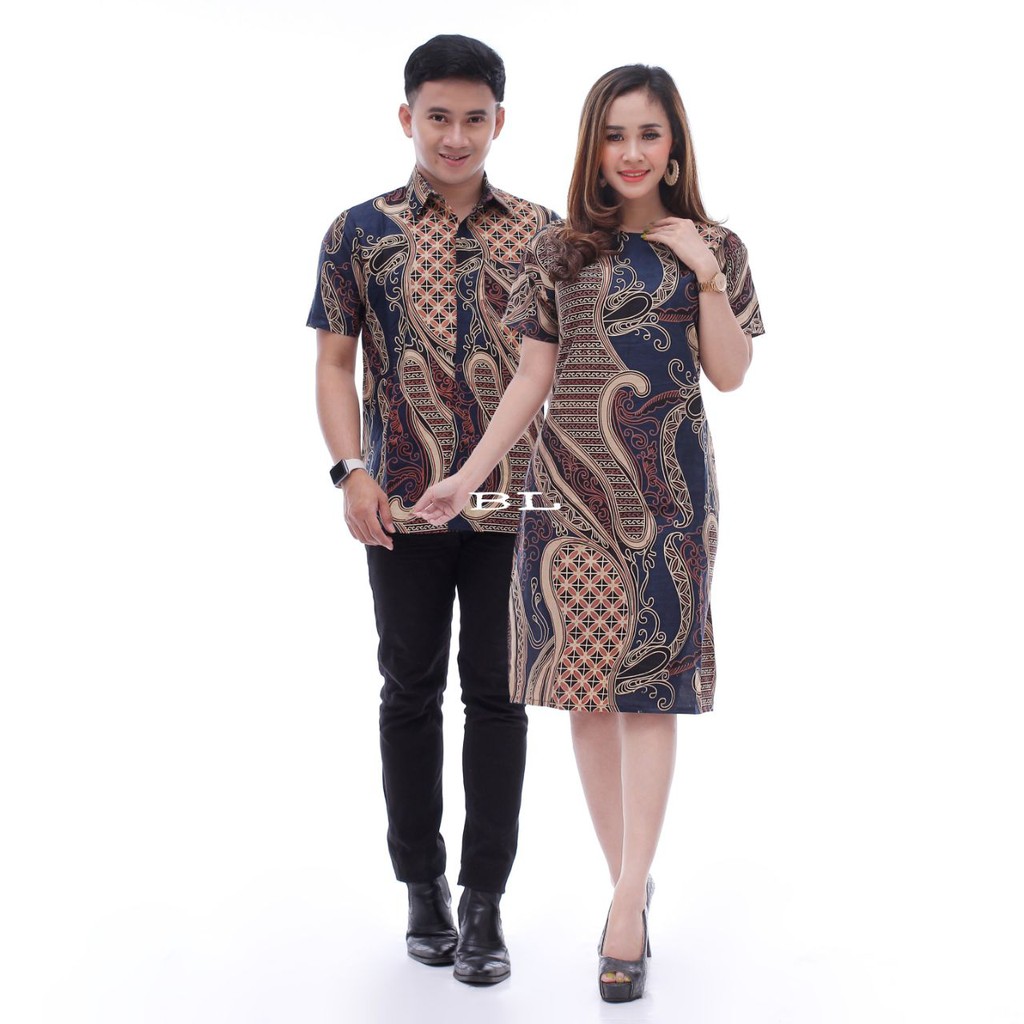 Maura Couple - Sania Ruffle Batik Couple Ori Ndoro Jowi DNT Garansi Termurah Shopee MERAK-BAJU NATAL-3