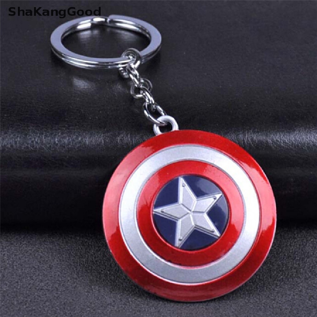 Gantungan Kunci Desain Perisai Captain America Untuk Hadiah