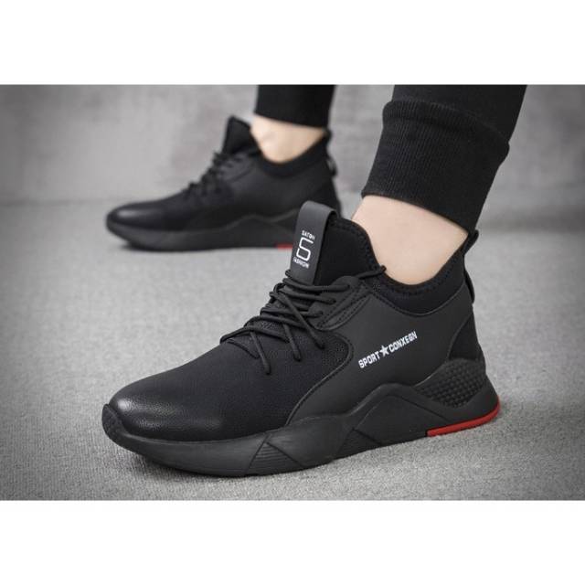 Sepatu Sneakers Import TW08-23 Kulit Kasual Running Shoes Sneakers Pria