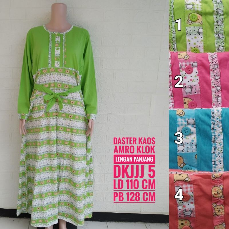 *Daster Kaos Klok Longdress Jumbo AMRO (DKJJJ)