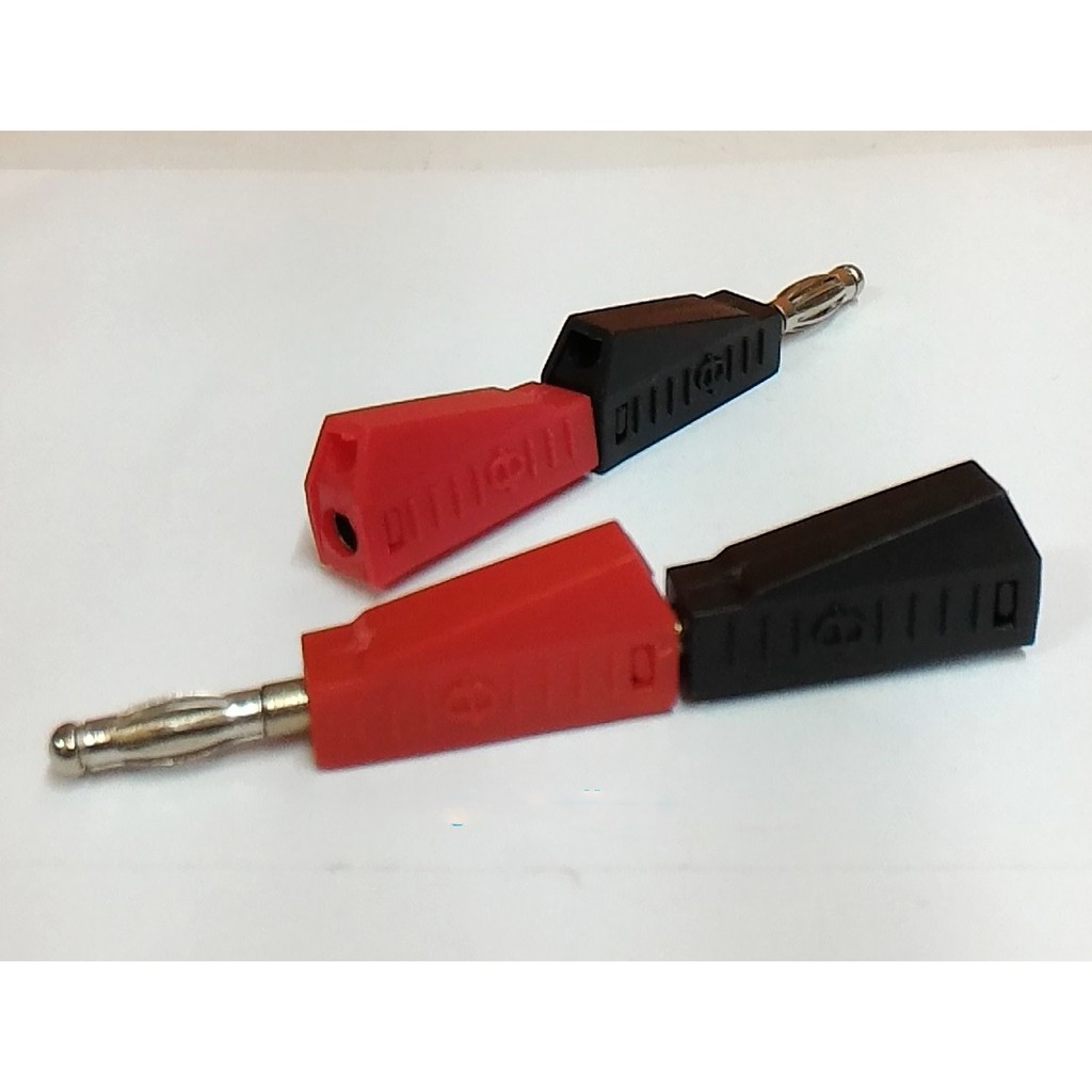 Plug / Jack Banana MH 1 set ( merah &amp; hitam ) kualitas bagus