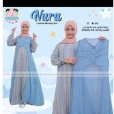 nura set gamis outer anak cewe tanggung new april