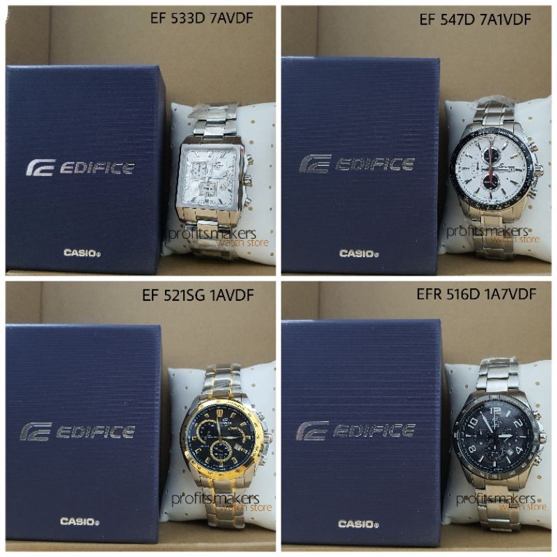 [SALE!!] ORIGINAL Edifice EFR 516D 1A7VDF / EF 521SG 1AVDF / EF 547D 7A1VDF / EF 533D 7AVDF Casio