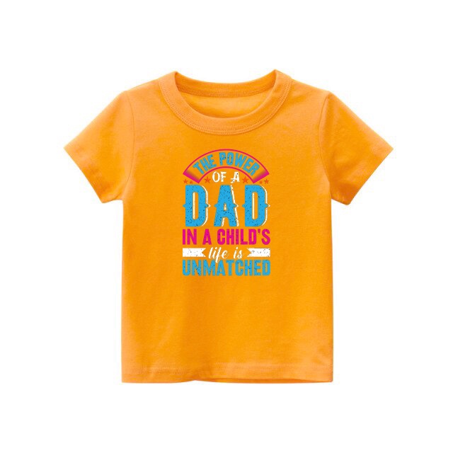 Kaos anak The Power Of a Dad kaos anak usia 1-8 tahun