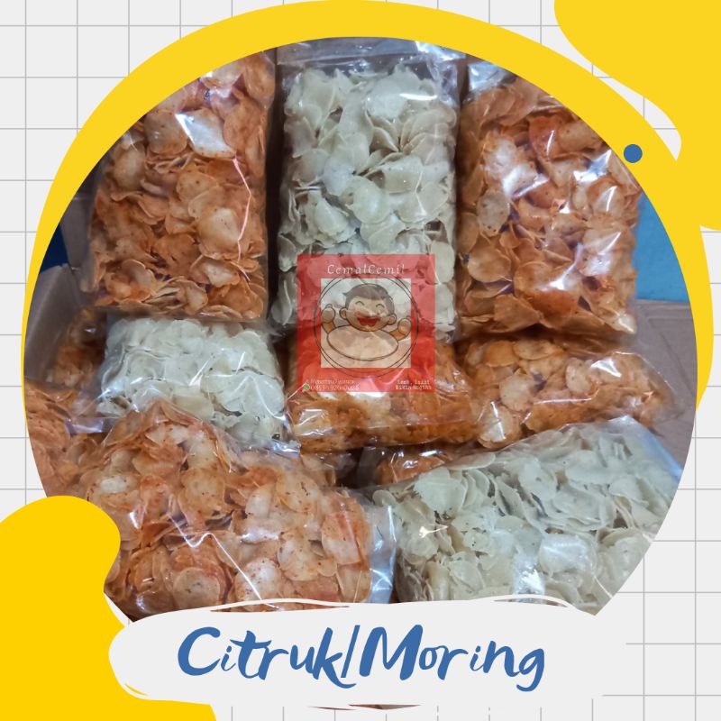 

6kg (¼kg×24pcs)-Moring/Citruk cocok untuk dijual kembali/cemilan gurih/cemilan renyah