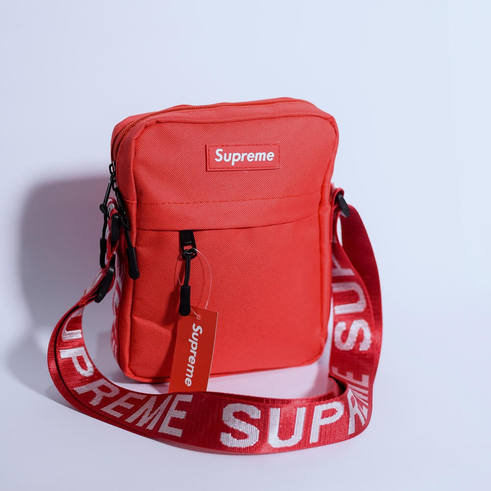 supreme ss18 red shoulder bag