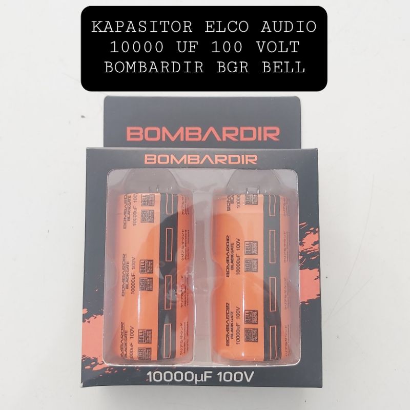 (2 BIJI) Kapasitor Elco Bombardir 10000 UF 100 VOLT BGR BELL Elko