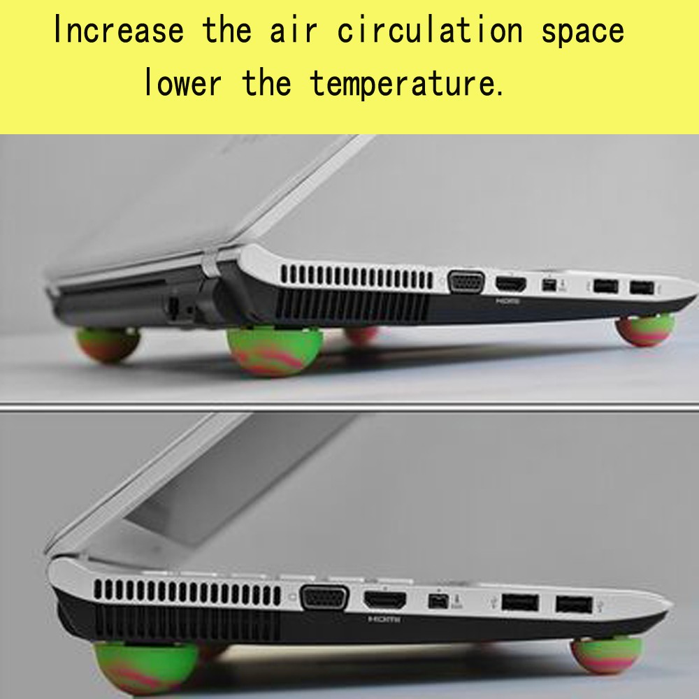 Notebook computer cooling ball foot pad universal radiator silicone portable apple anti-skid pad elevated bracket base-2