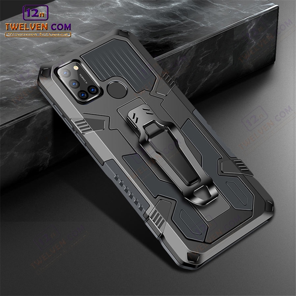 Case Shockproof Realme 7i Armor Hardcase Stand Clip