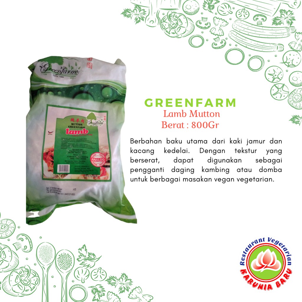 

GREENFARM Lamb Mutton 800 Gr