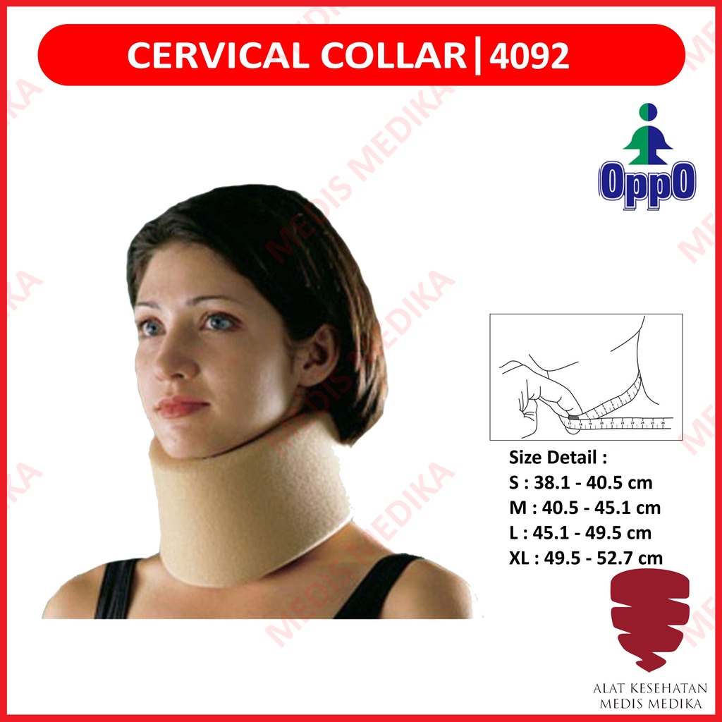 Oppo Medika Cervical Collar 4092 Medium Bensity Penyangga Tulang Leher