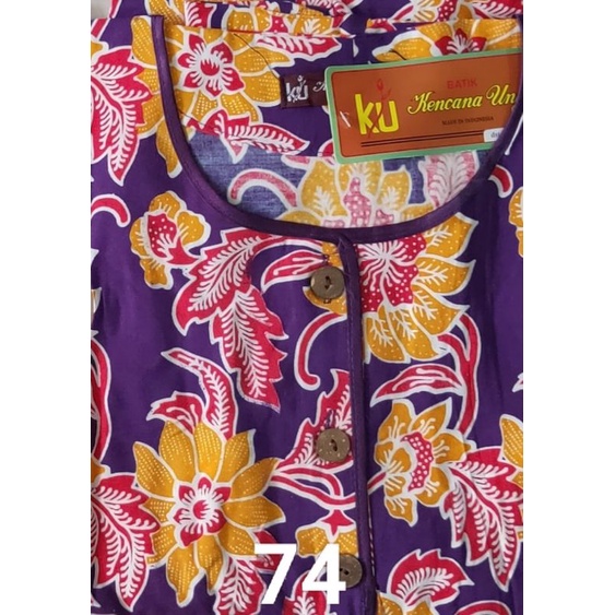 Daster Kencana Ungu Plisir K3 label coklat-42