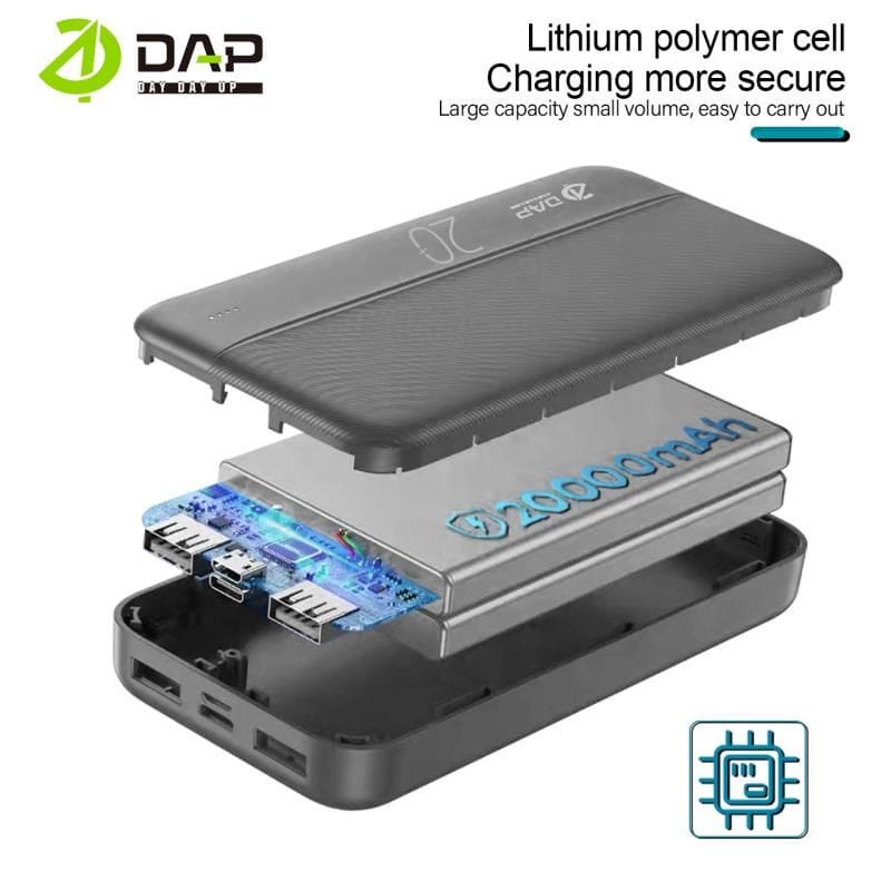 Power Bank DAP D-P220 20000mAH ORIGINAL PowerBank DAP D-P220 20000mAH ORIGINAL