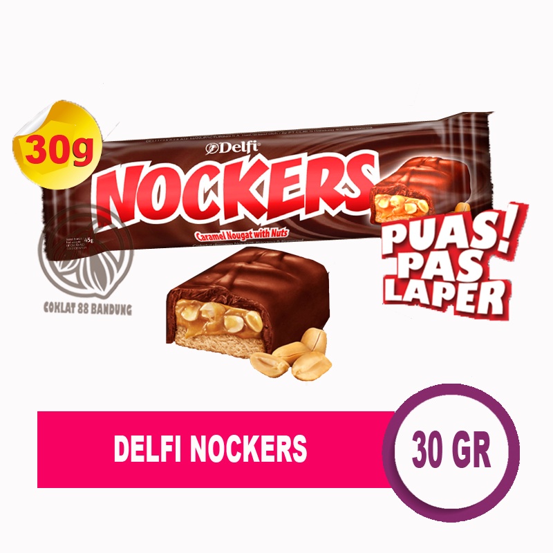 

DELFI NOCKERS 35GR COKLAT - COKELAT DELFI NOCKER 35 GR KACANG CARAMEL NOUGAT KARAMEL 35 GRAM