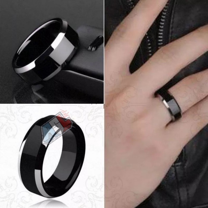 pria-cincin- cincin titanium hitam grade a/cincin wanita-pria/cincin - hitam, 6 -cincin-pria.