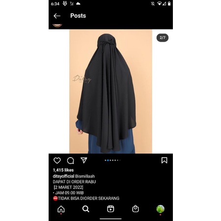 Veil marzan black long by ditsy