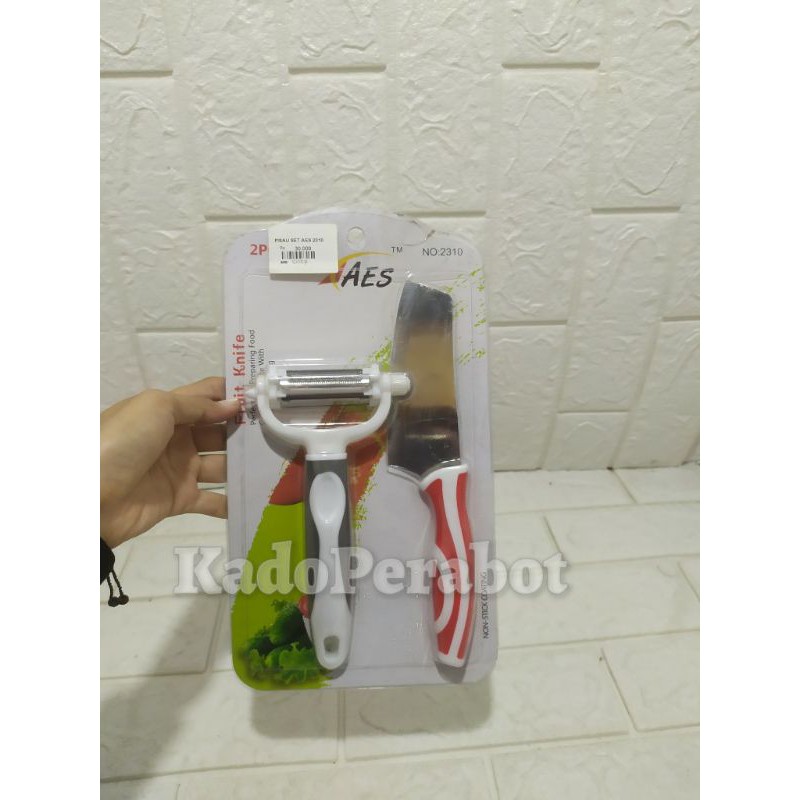 Pisau set AES 2310 - pisau peeler set - pisau aes golok set tajam