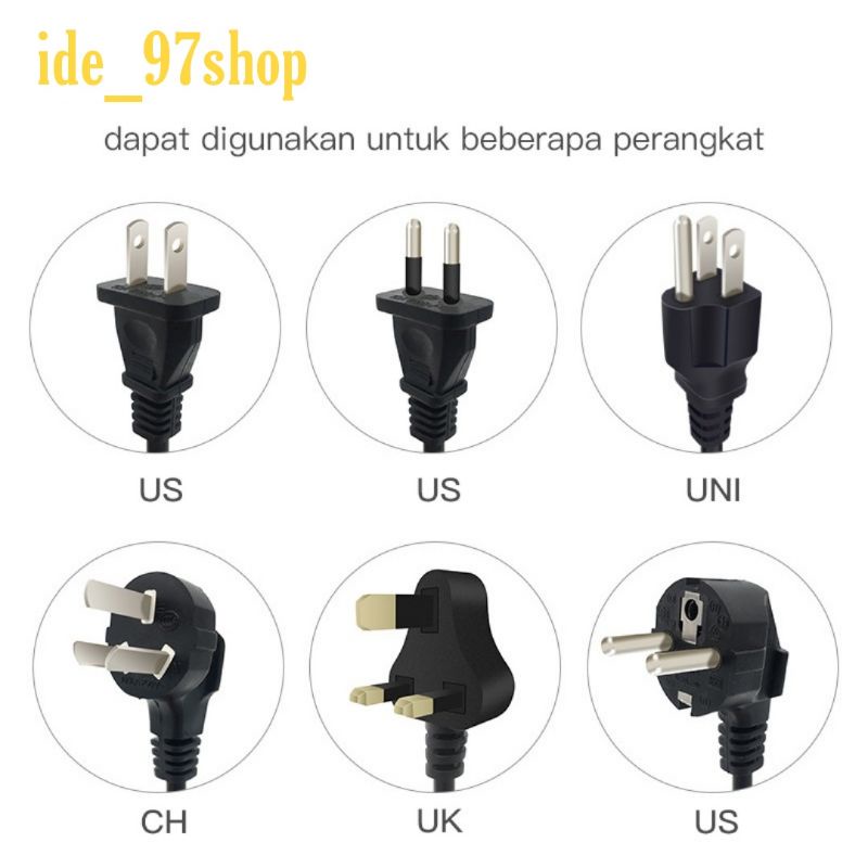 Power Strip usb. 4universal outlets +2USB/Stop kontak multi fungsi