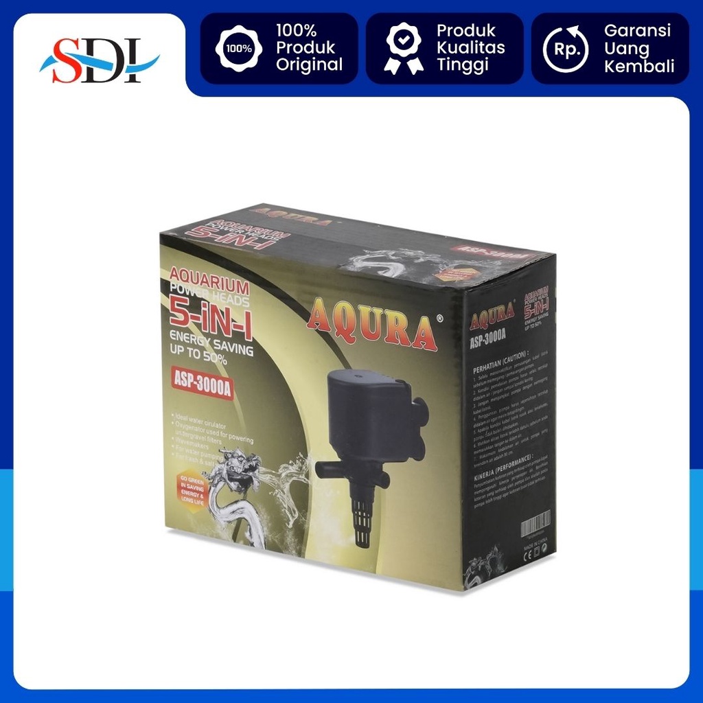 POMPA CELUP AQUARIUM AQURA ASP 3000A 2M 2300L/H