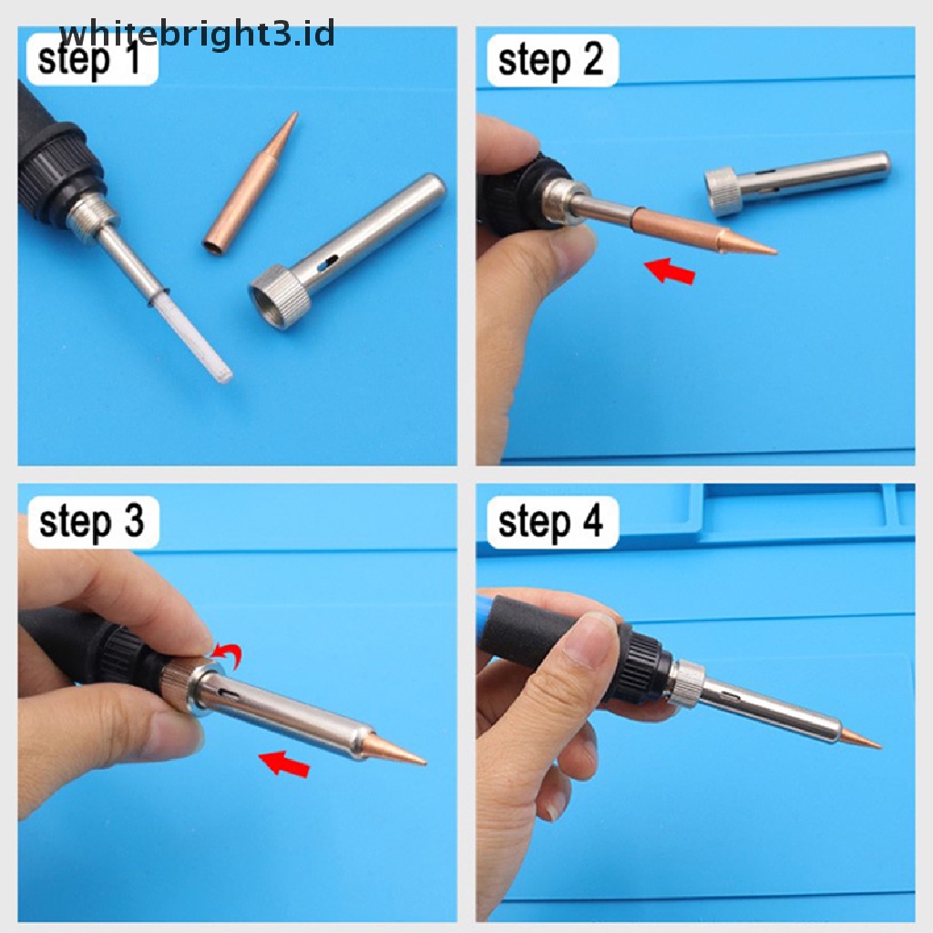 (whitebright3.id) Kepala Solder Elektrik Seri 900M Bahan Tembaga Murni