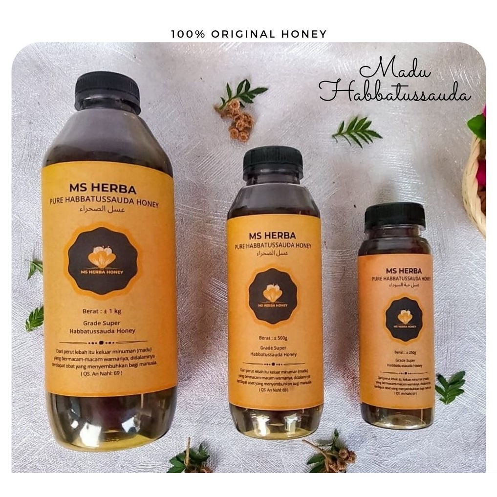 

MS Herba - Madu Mesir Nektar Habbatussauda 100% Asli