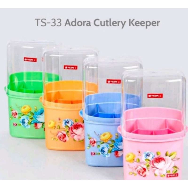 tempat rak sendok lionstar adora cutlery keeper ts 33