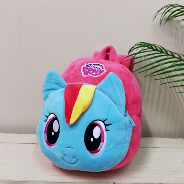 Tas Ransel Kuda Pony 2Resleting/Backpack Little Pony/Tas Sekolah Anak TK Paud