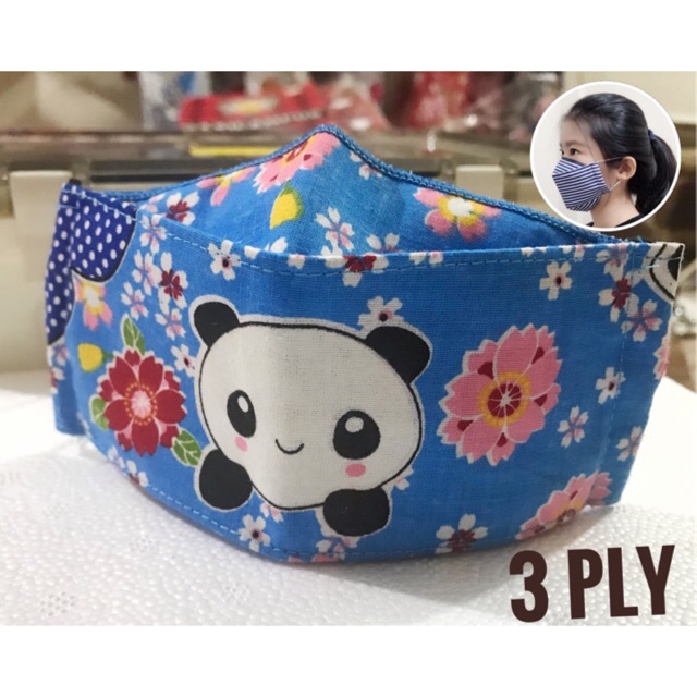  Masker  anak  100 cotton masker  lucu  3D masker  kain 