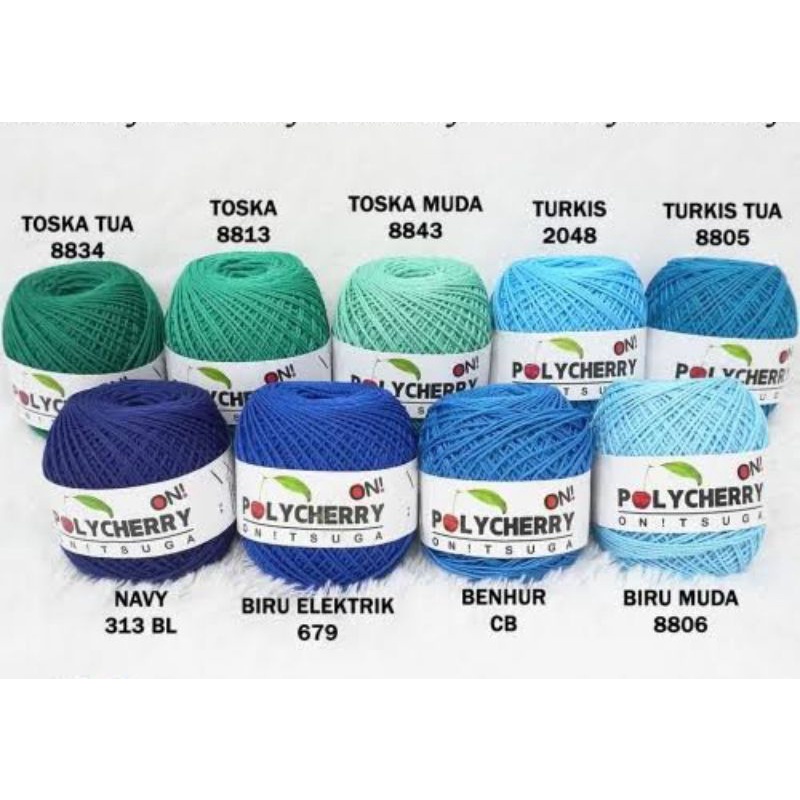Benang rajut polycherry
