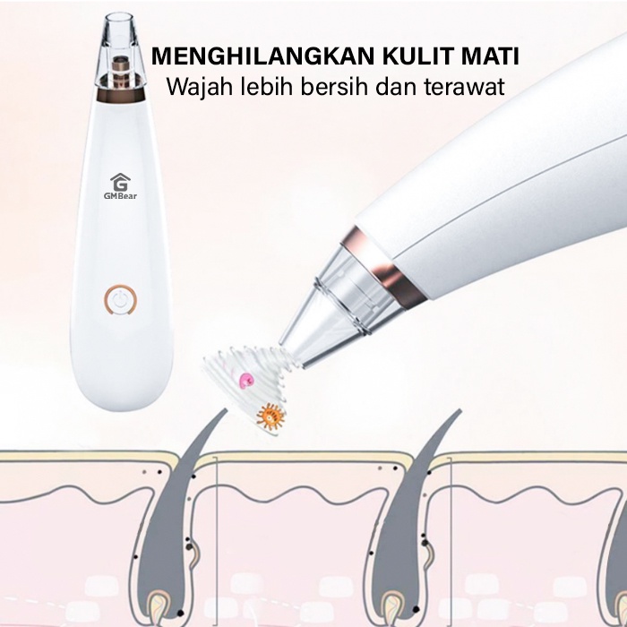 GM Bear Alat Pembersih dan Penyedot Komedo 1279 - Blackhead Remover-4