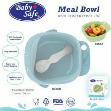 Baby Safe Meal Bowl With Transparent Lid