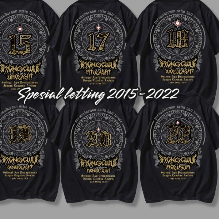 Penjualan Terbanyak.. kaos psht letting 2015-2022 kaos terate kaos sh terate