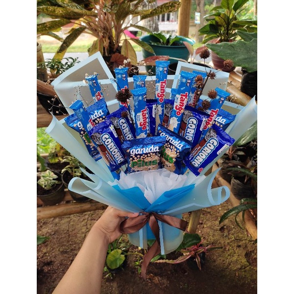 (@bouquetsaga)  BUKET SNACK TERMURAH / HADIAH WISUDA / BUKET WISUDA (B44)