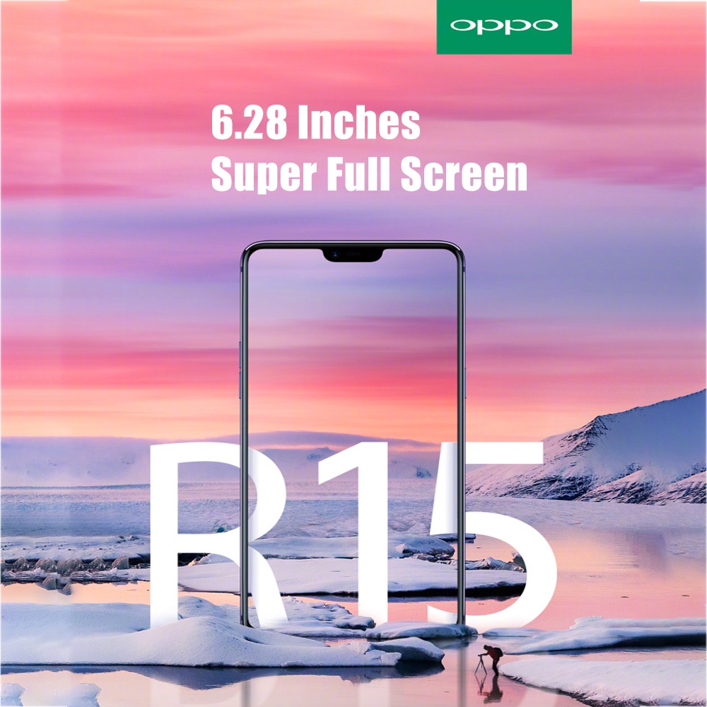 handphone  oppo  R15 RAM 8GB+128GB 6.28 Inch hp baru  SmartPhones