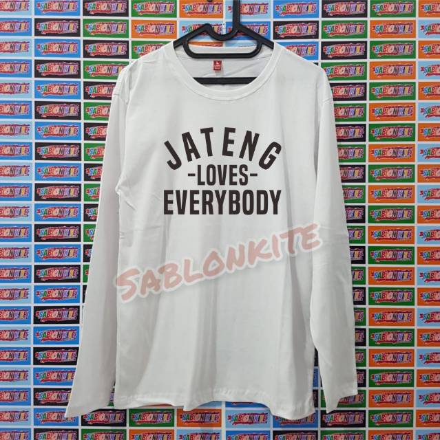MURAH!!! KAOS GANJAR PRANOWO JATENG LOVES EVERYBODY BAHAN COMBED 30S BUKAN ABAL ABAL