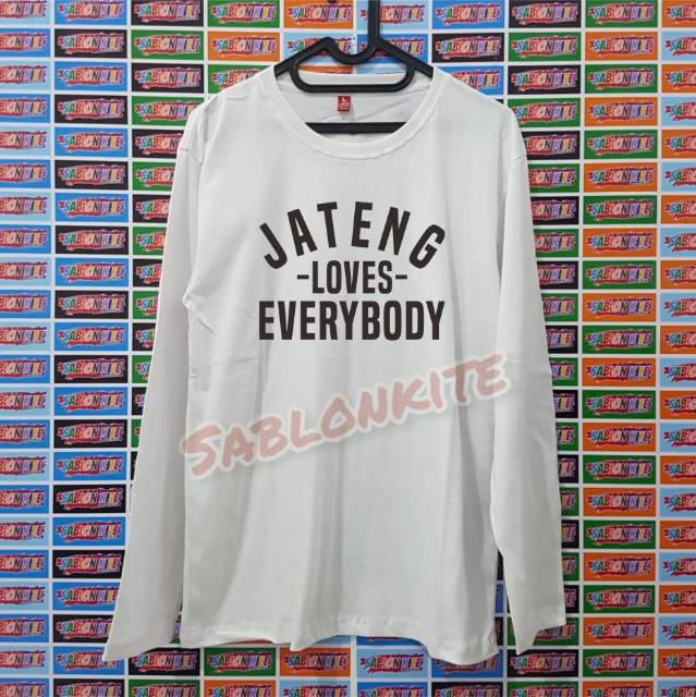 MURAH!!! KAOS GANJAR PRANOWO JATENG LOVES EVERYBODY BAHAN COMBED 30S BUKAN ABAL ABAL