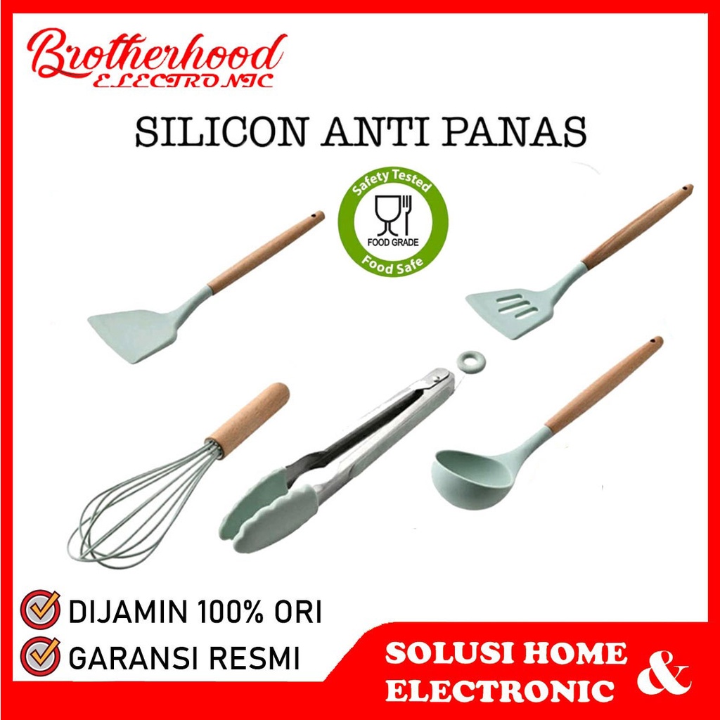 AMBER Spatula Sutil Sodet Capitan Jepitan Scraper Whisk Sendok Utensil Centong Alat Masak Dapur