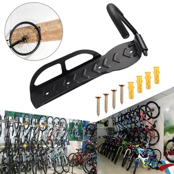 TaffSPORT Gantungan Dinding Sepeda Bike Wall Hook Hanger 56921 Black