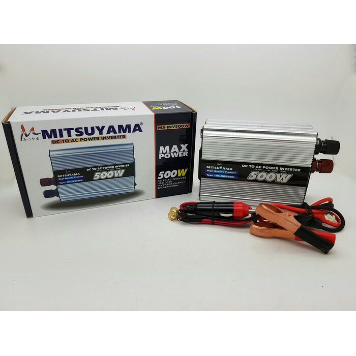 Power Inverter 500 Watt Mitsuyama MS-INV500W DC To AC 220V USB DC 5V Original