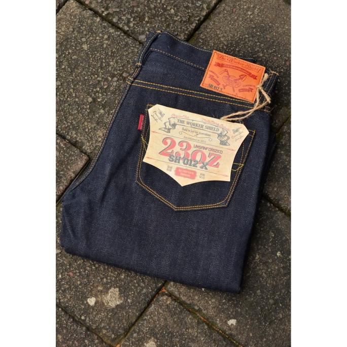 SH 012 X - 23oz Deep Indigo Selvedge Denim (Slim Narrow Cut)