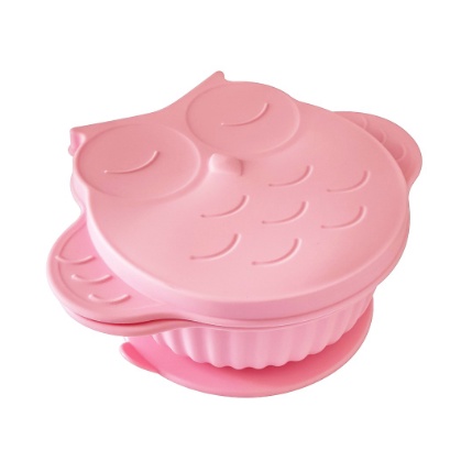 Little Giant Silicone Suction Bowl with Lid
