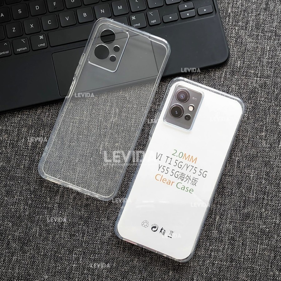 Vivo Y75 5G Case Ultra Clear HD Premium Transparan Jelly Silicon Softcase  - White_Cell