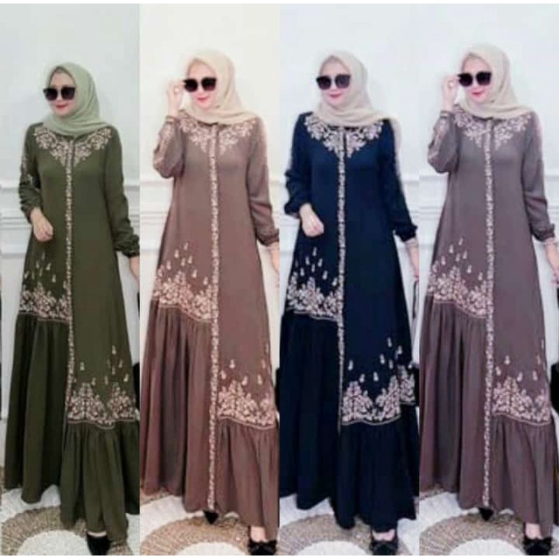baju gamis model terbaru buat lebaran